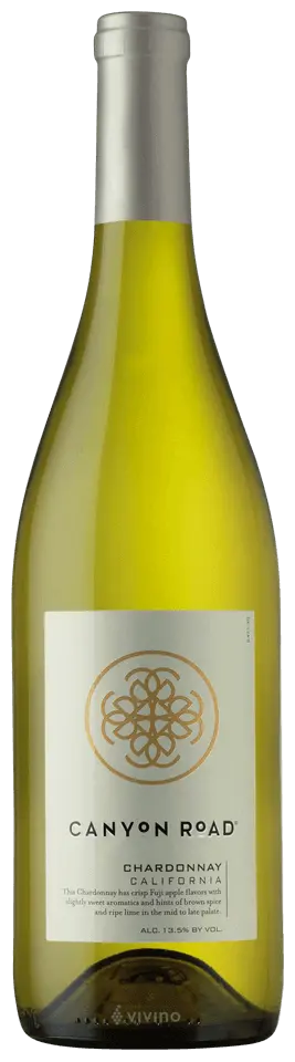 Texas Roadhouse Drinks Menu Prices and Calories 2025 34 Canyon Road Chardonnay