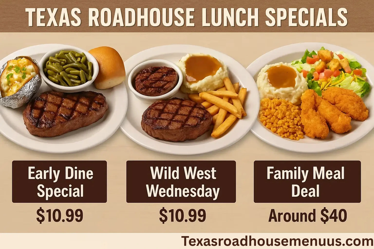 Texas Roadhouse Lunch Menu with Prices & Hours 2025 10 Texas Roadhouse Lunch Menu