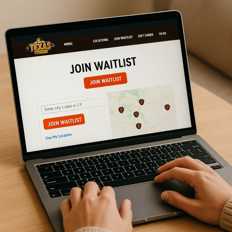 How does Texas Roadhouse waitlist works | Full Guide 2025 1 Joining Texas Roadhouse waitlist by using the website