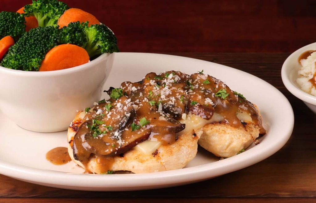 Texas Road House Menu with Prices and Pictures November 2025 43 Portobello Mushroom Chicken